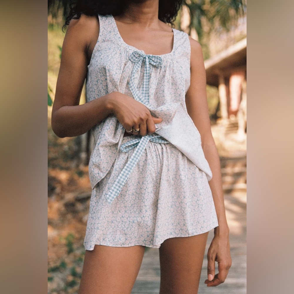 NWOT Christy Dawn the Leni Set - Bleu Phlox S